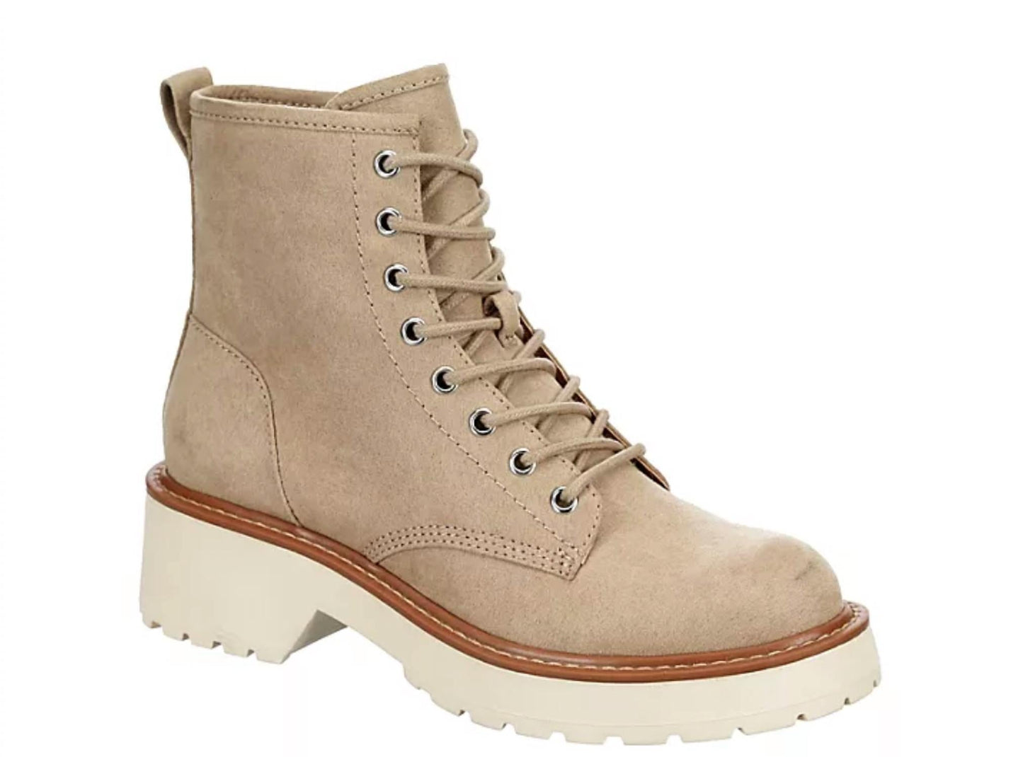 Steve Madden - Women's Leather Lace Up Combat Boot