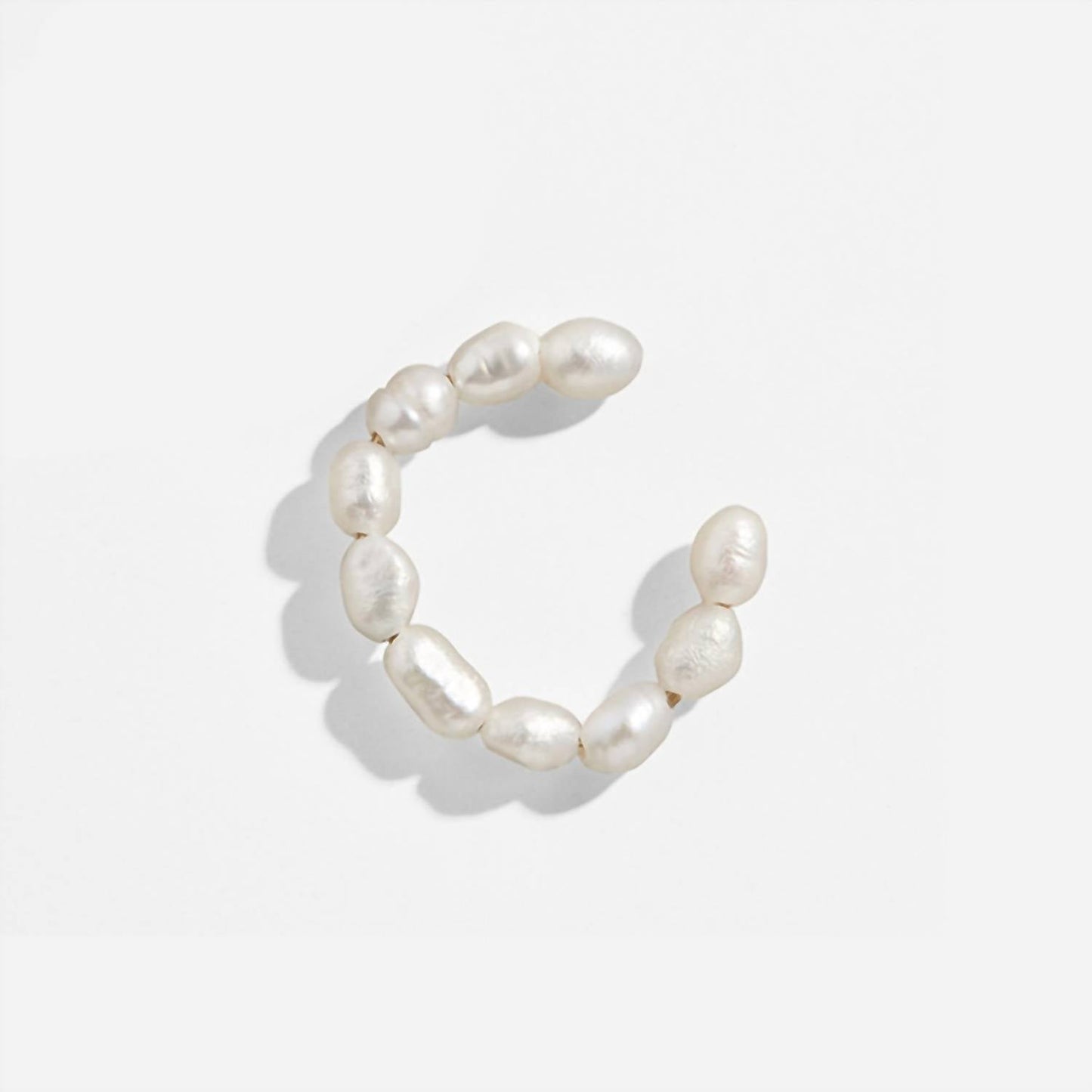 Alv Jewels - Women's Pearl Hoop Earrings