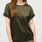 Joseph Ribkoff - Satin Front Short Sleeve Blouse