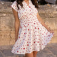 Oliphant - Smocked Waist Roll Sleeve Mini Dress
