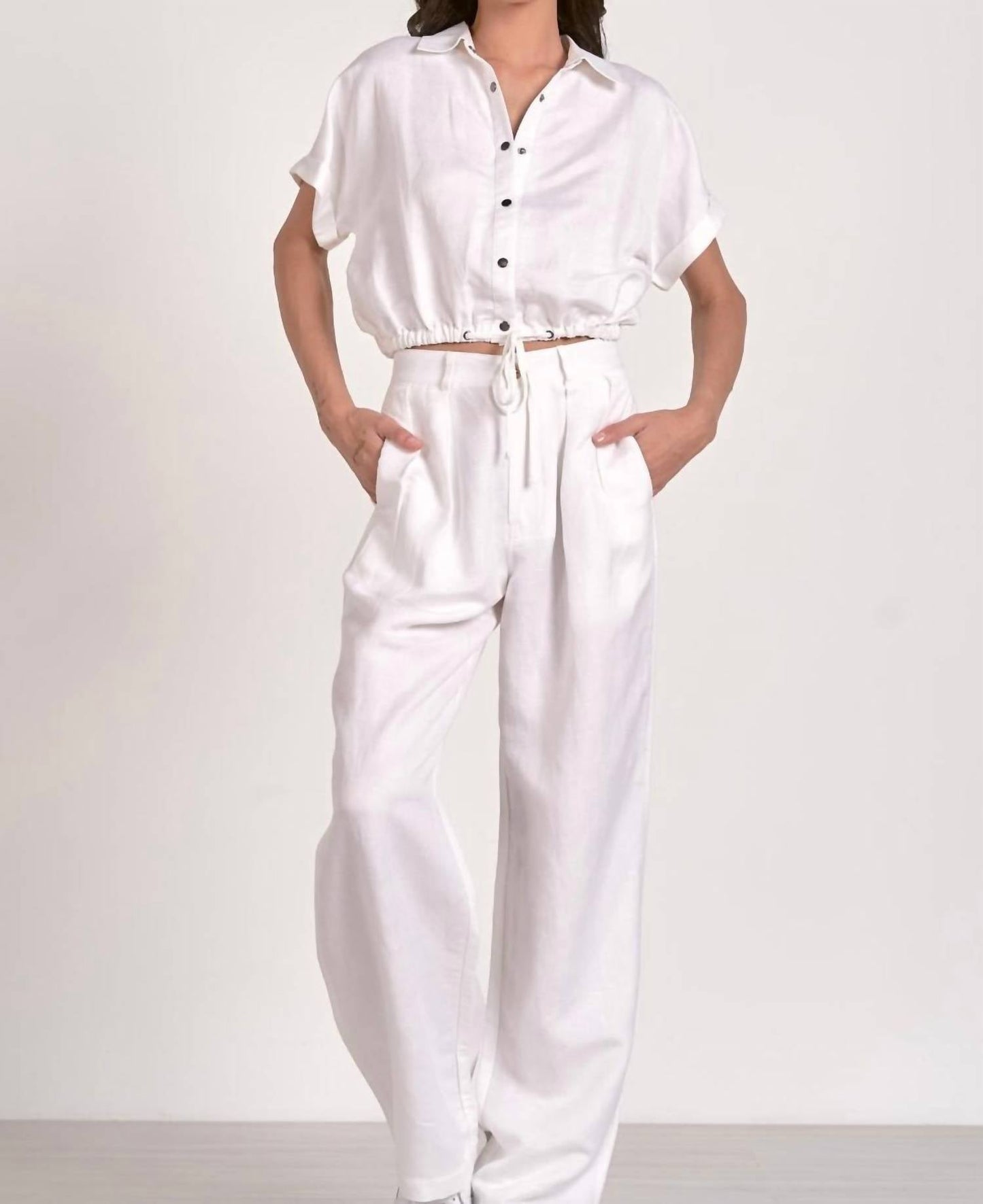 Elan - Ava Button Down Blouse