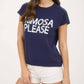 Blu Pepper - Mimosa Please Short Sleeve Pullover Sweater