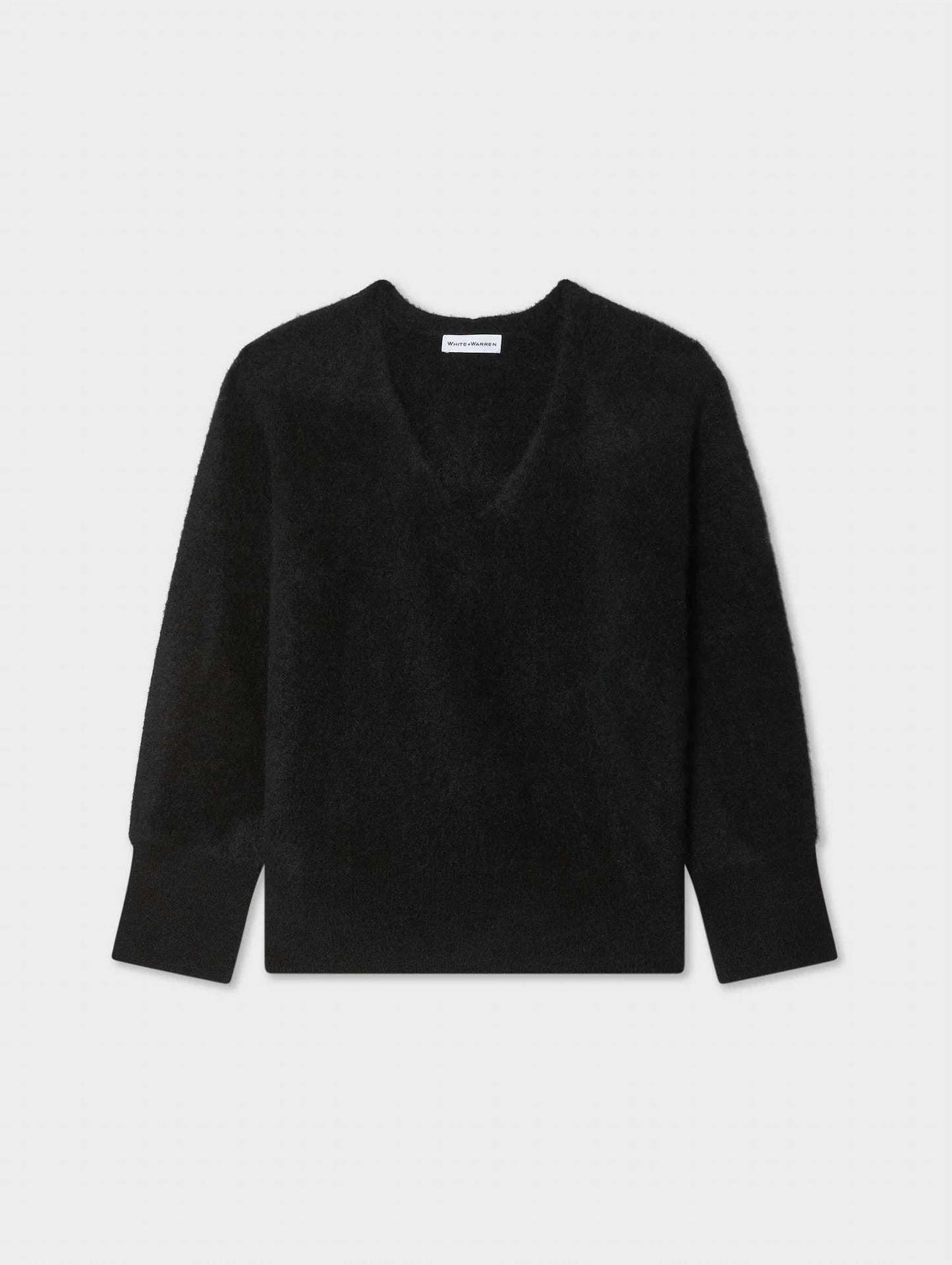 White + Warren - Brushed Cashmere Easy Vneck