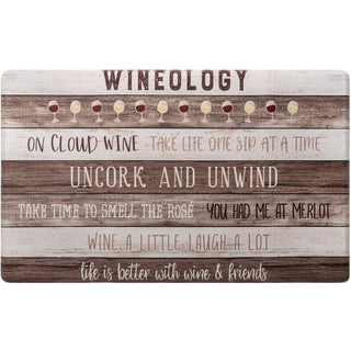 20"x36" Feel at Ease Anti-Fatigue Kitchen Mat (Wineology)
