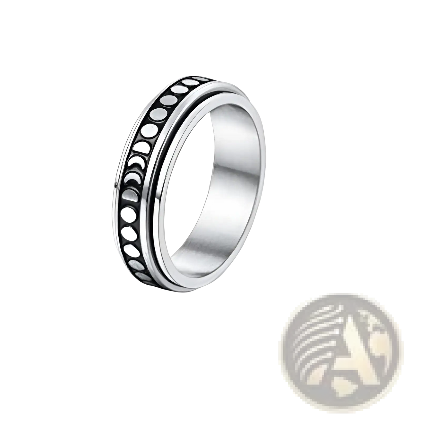 Celestial Stainless Steel Anxiety Spinner Ring Set