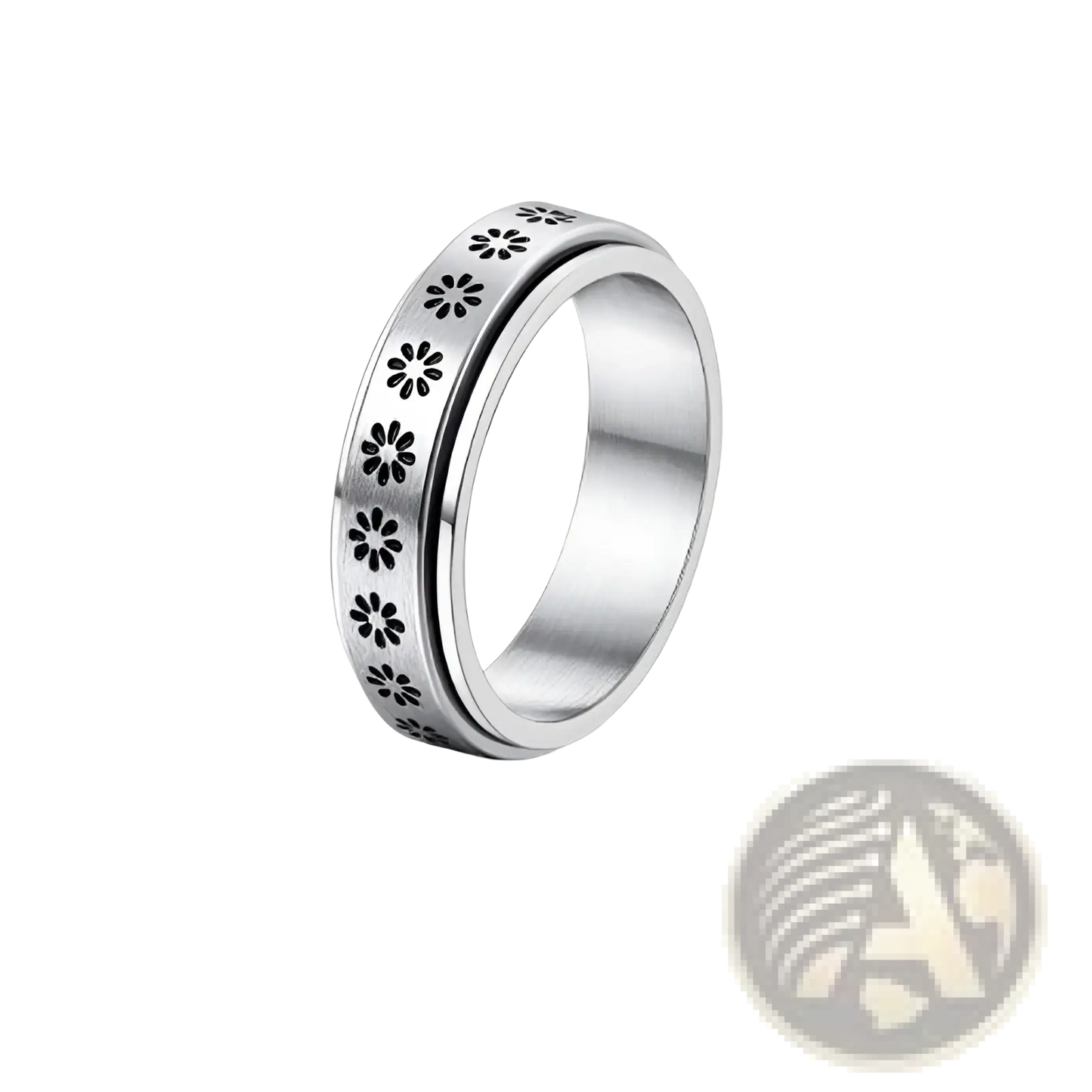 Celestial Stainless Steel Anxiety Spinner Ring Set