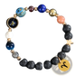 Celestial Zodiac Planet Matte Stone Beaded Bracelet