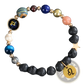 Celestial Zodiac Planet Matte Stone Beaded Bracelet
