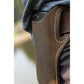 Brown Pu Leather Phone Holster with Belt Loop and Card Slots