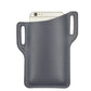 Brown Pu Leather Phone Holster with Belt Loop and Card Slots
