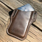 Brown Pu Leather Phone Holster with Belt Loop and Card Slots