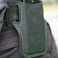 Brown Pu Leather Phone Holster with Belt Loop and Card Slots