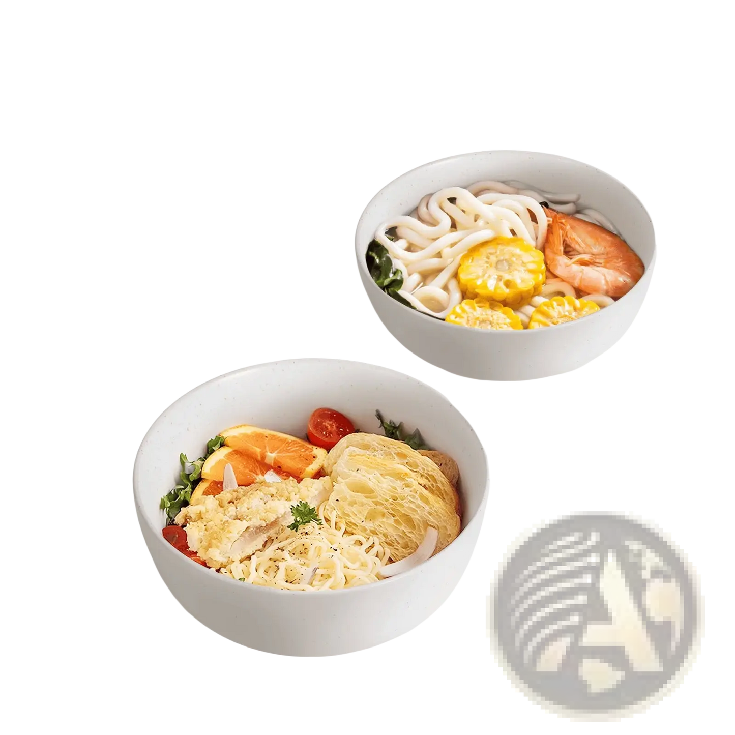 Ceramic Bowl Set 27oz Speckled Soup Salad Bowls