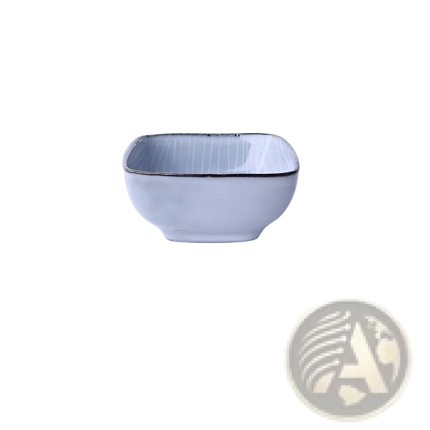 Ceramic Dinnerware Set Retro Ribbed Plates and Bowls