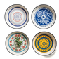 Ceramic Floral Bone China Round Serving Plate