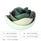 Ceramic Lotus Bowl Pastel Pink Nesting Flower Set