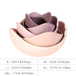 Ceramic Lotus Bowl Pastel Pink Nesting Flower Set