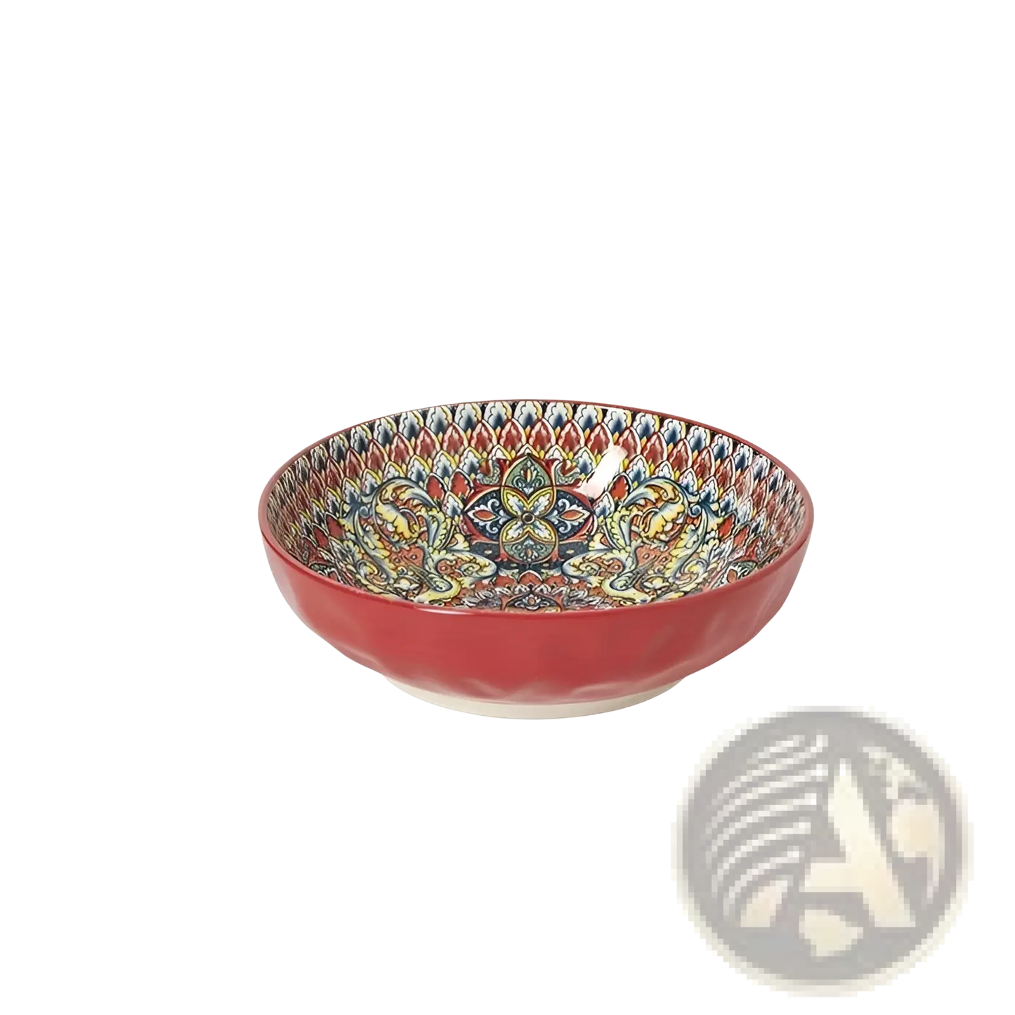 Ceramic Mandala Serving Bowl Hand Painted 400ml