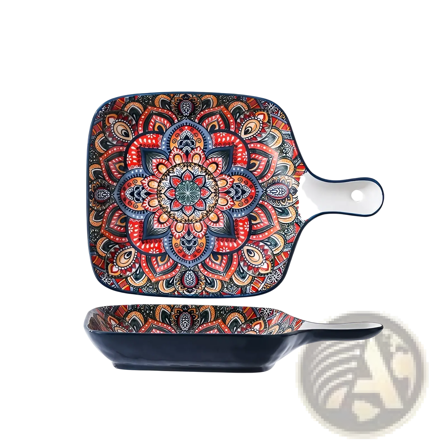 Ceramic Mandala Serving Bowl Hand Painted 400ml