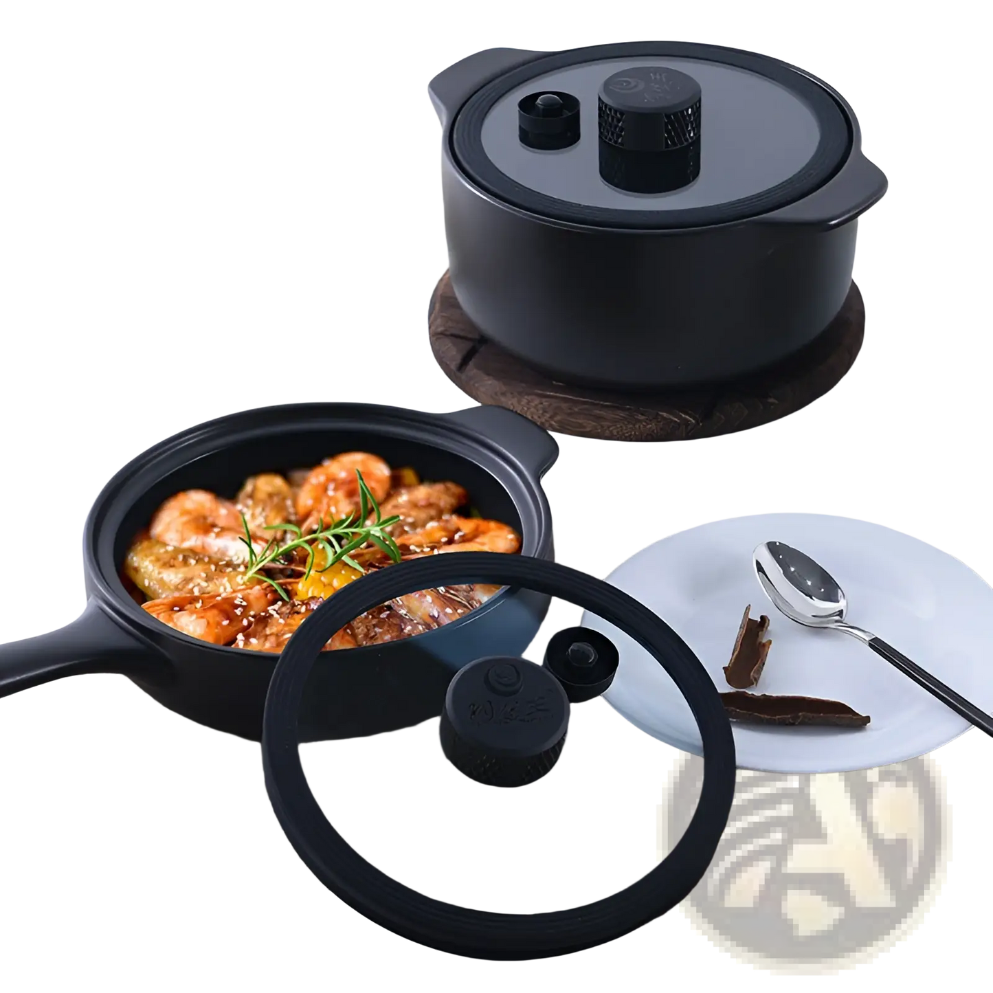 Ceramic Micro Pressure Anti Overflow Casserole Pot