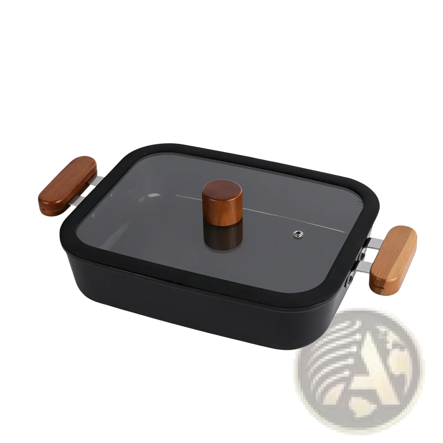 Ceramic Non Stick Pot Set with Wooden Handles