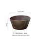Ceramic Rice Bowl Retro Handcrafted Textured Soup Bowl