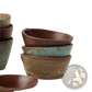 Ceramic Rice Bowl Retro Handcrafted Textured Soup Bowl