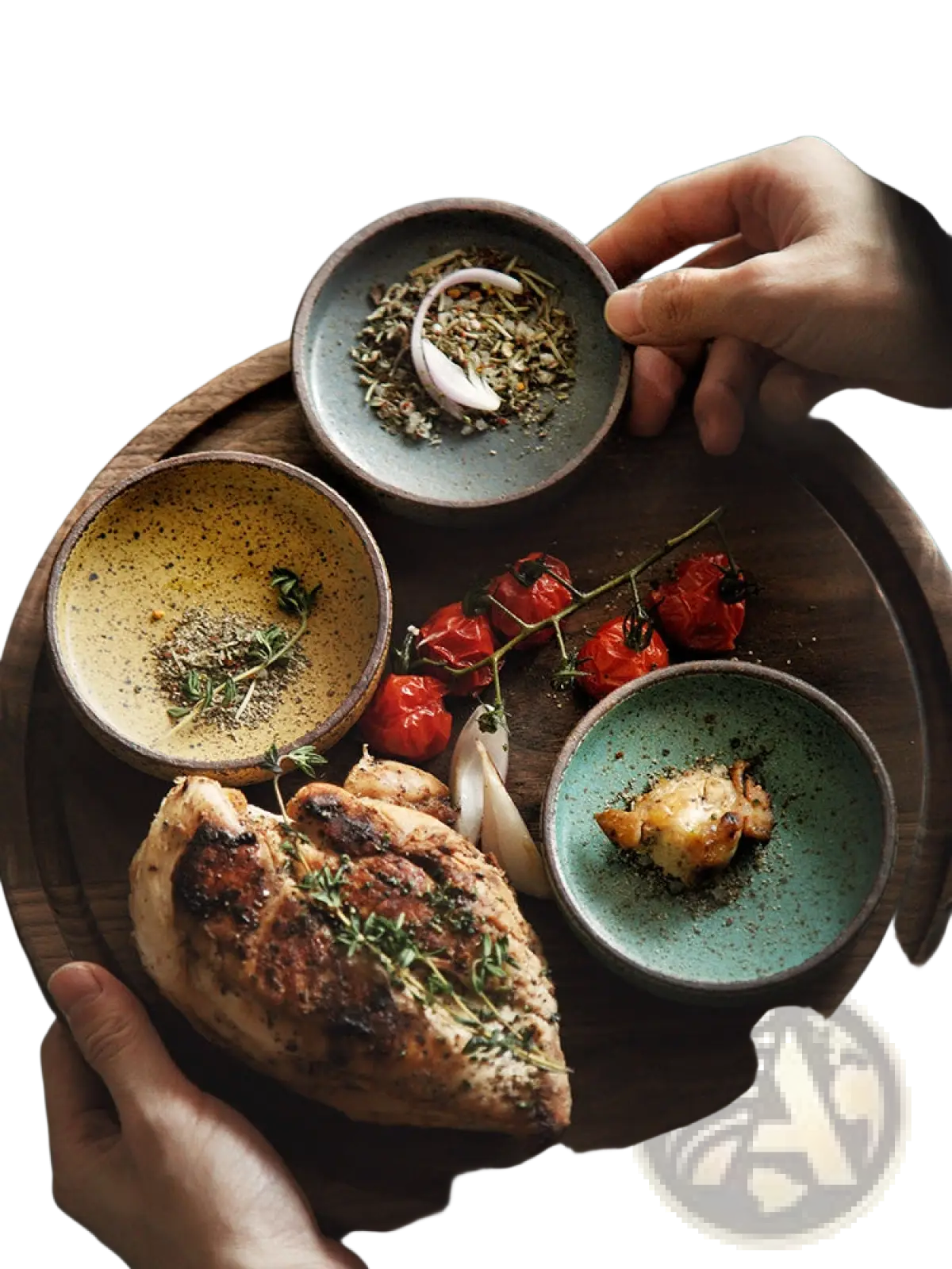 Ceramic Sauce Dish Rustic Japanese Dipping Bowl