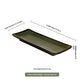 Ceramic Serving Tray 12.5 Inch Brown Gradient Platter