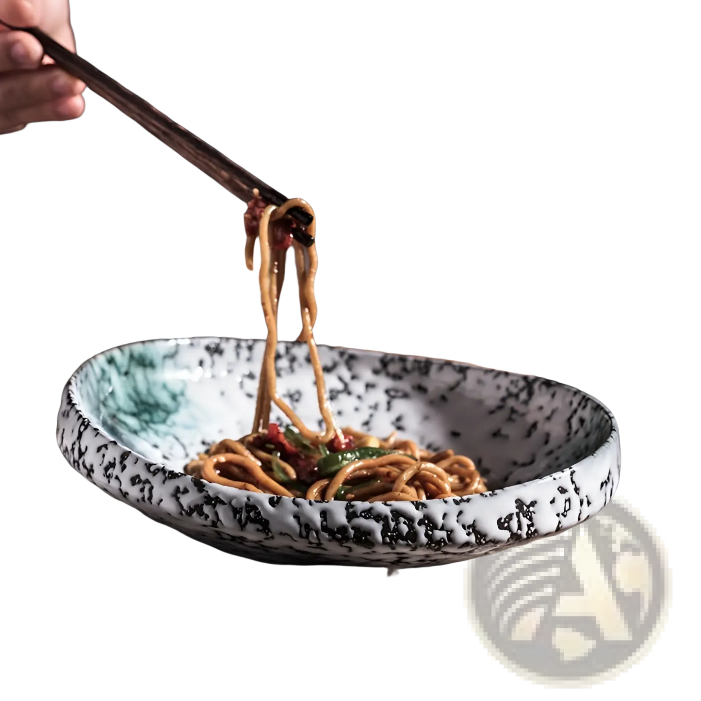 Ceramic Speckled Serving Bowls for Home Kitchens