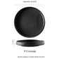 Ceramic Stone Pattern Deep Plate Japanese Tableware