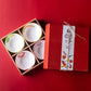 Hand-painted Marine Ceramic Bowl Gift Set with Wooden Box