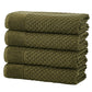 Cotton Diamond Waffle Weave Bath Towel Set - Grayson Collection