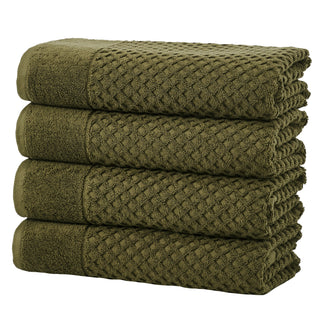 Cotton Diamond Waffle Weave Bath Towel Set - Grayson Collection