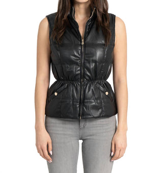 Love Token - Chlo Puffer Vest With Cinched Waist