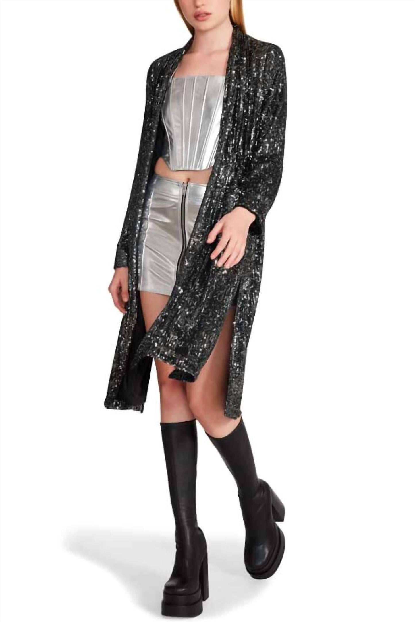 Steve Madden - Show Stopper Sequin Duster Jacket