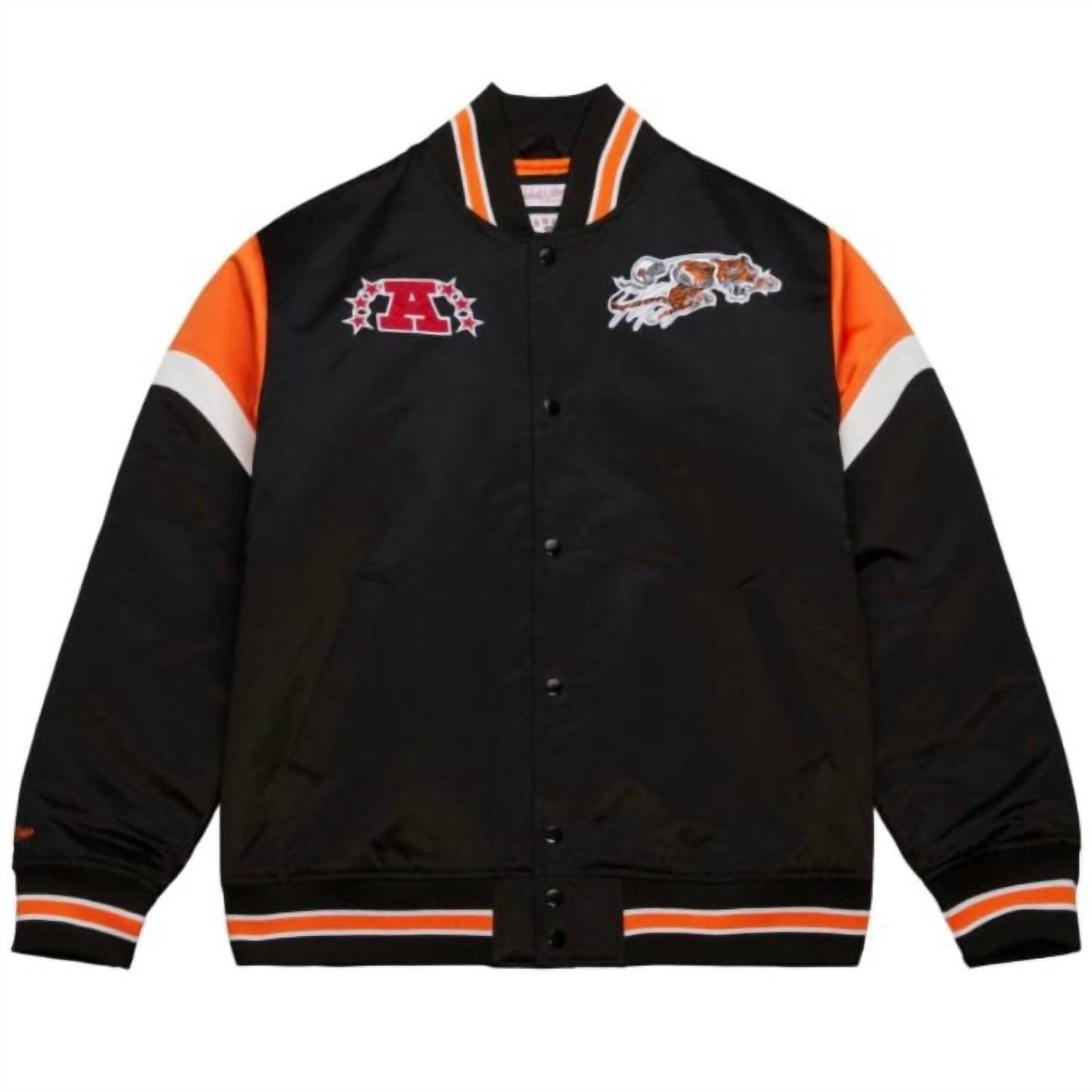 Mitchell & Ness - Unisex Nfl Cincinnati Bengals Heavyweight Satin Jacket