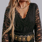 Merigold Kiss - Onyx Lace Romper