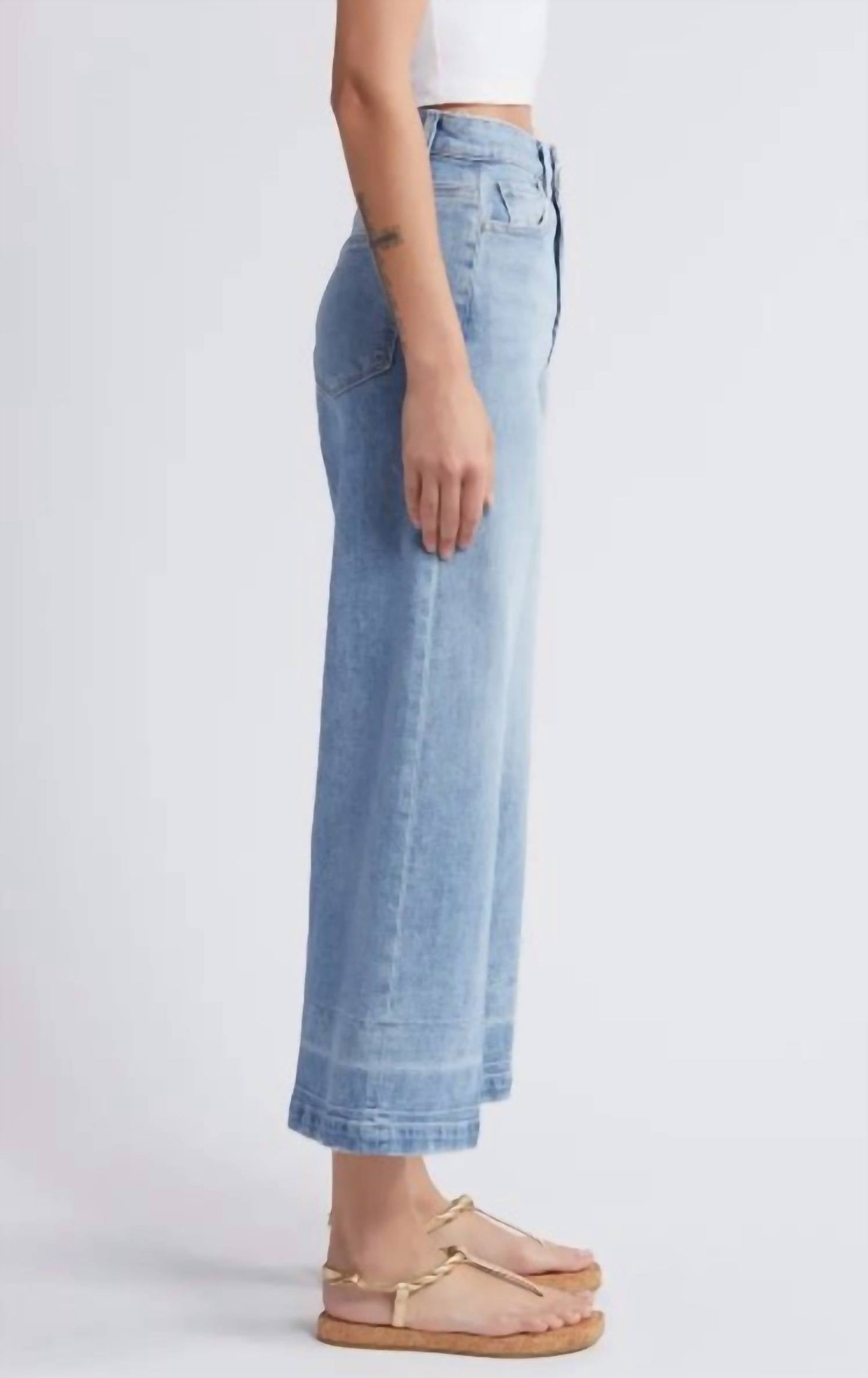 Paige - Harper Ankle Wide Leg Jeans