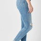 Judy Blue - Mid Rise Destroy & Cuff Skinny Jean