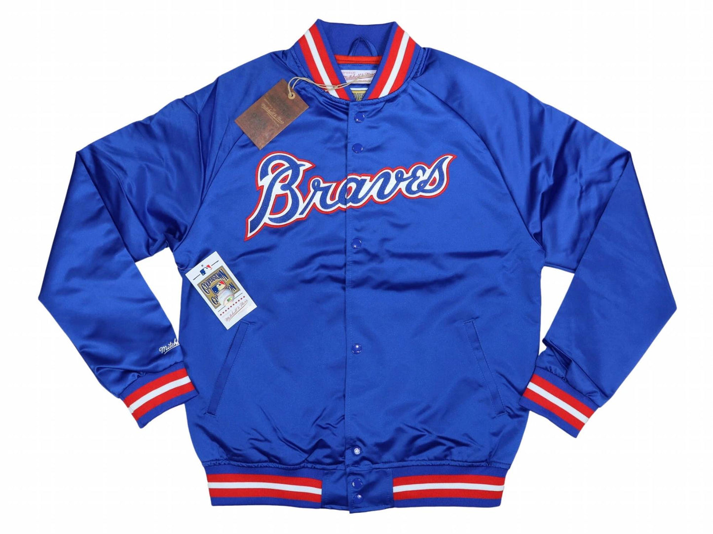 Mitchell & Ness - Men's Atlanta Braves Mlb Cooperstown Collection Jacket - Plus