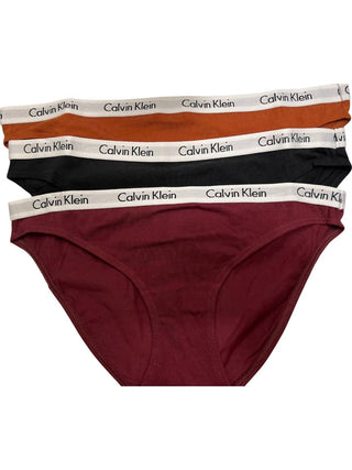 Calvin Klein - Conjunto com 3 calcinhas de biquíni femininas