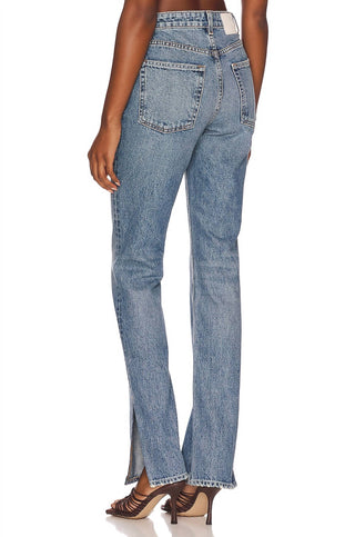 Grlfrnd - HARLOW HIGH RISE SLIM BOOT JEAN COM FENDA