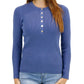 Grace & Lace - Ribbed Henley Sweater