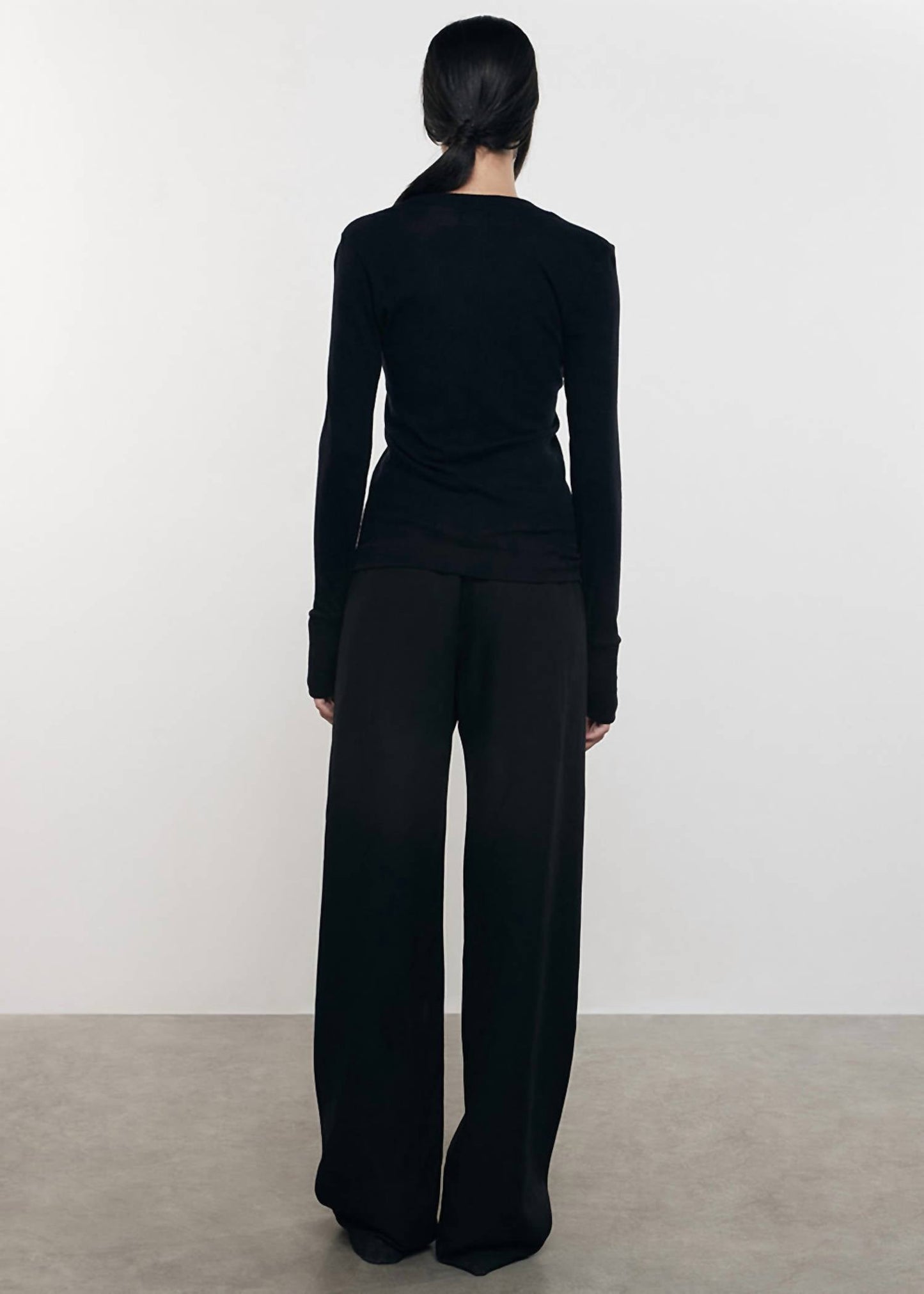 Enza Costa - Cashmere Easy Cuffed U Top