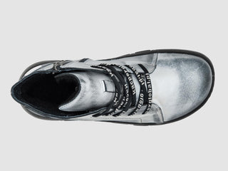 Kcr Group - Botas femininas originais de couro com forro de lã e zíper