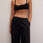 Le Cle - Ivory Wide Leg Linen Pants