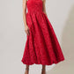 Sugarlips - Arielle Jacquard Belle Strapless Maxi Dress