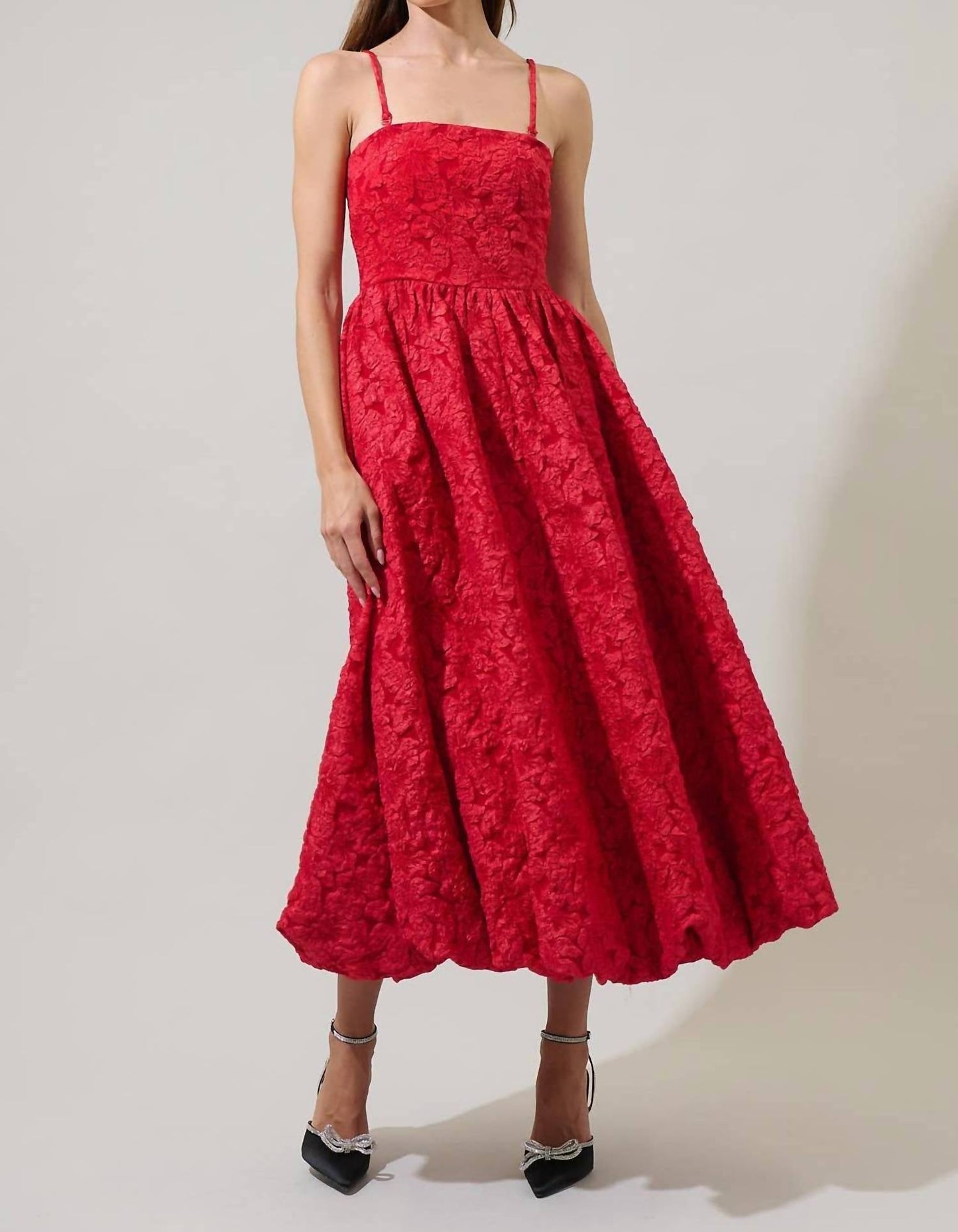 Sugarlips - Arielle Jacquard Belle Strapless Maxi Dress