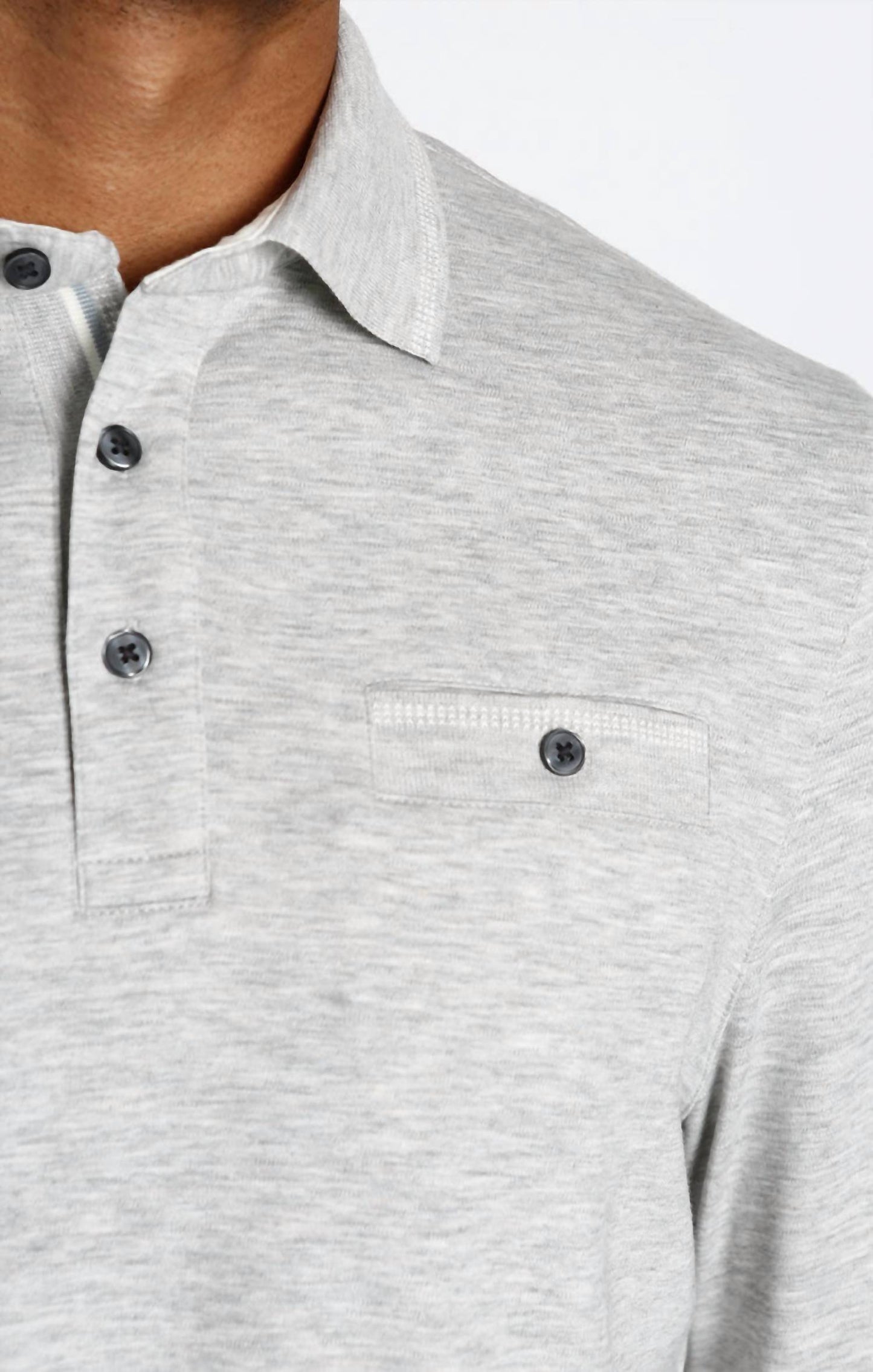 Jachs New York - Luxe Cotton Long Sleeve Polo Shirt